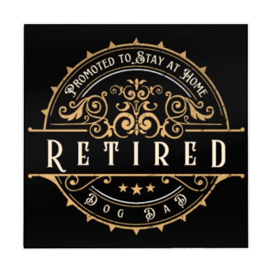 Retired promoted to stay at home dog Dad Mahjong Mats