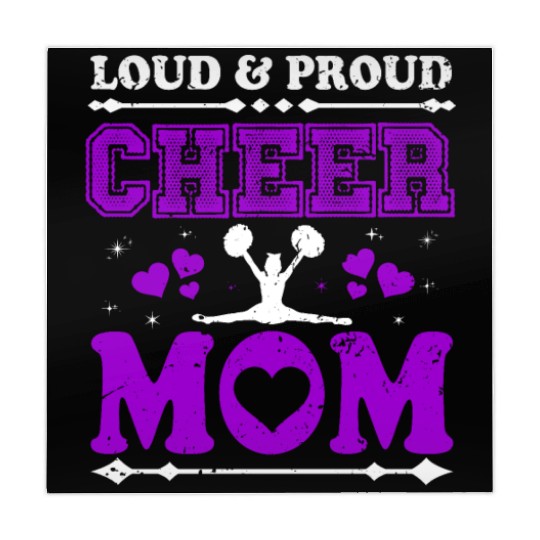 Loud & Proud Cheer Mom Cheerleading Mother's Day Mahjong Mats