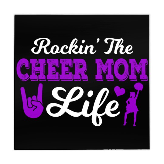 Rockin Cheer Mom Life Cheerleading Mother's Day Mahjong Mats