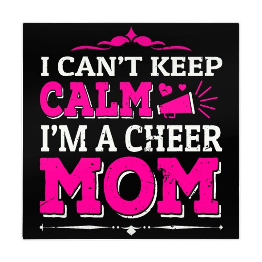 Keep Calm Cheer Mom Cheerleading Mother's Day Mahjong Mats