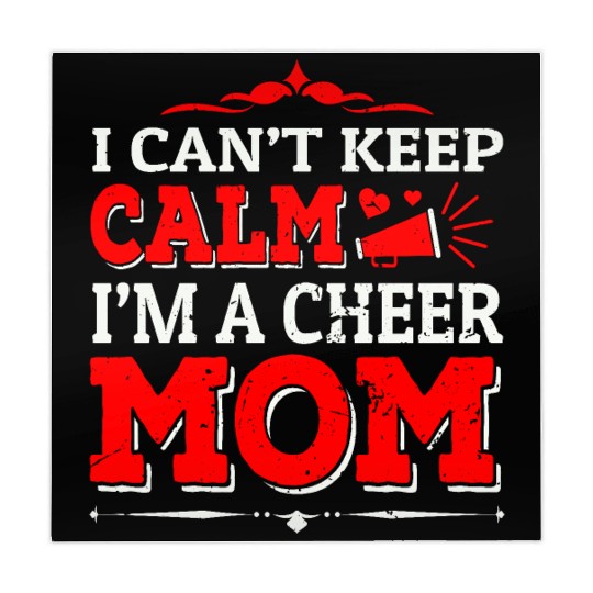 Keep Calm Cheer Mom Cheerleading Mother's Day Mahjong Mats