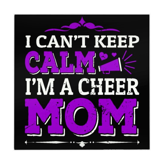 Keep Calm Cheer Mom Cheerleading Mother's Day Mahjong Mats
