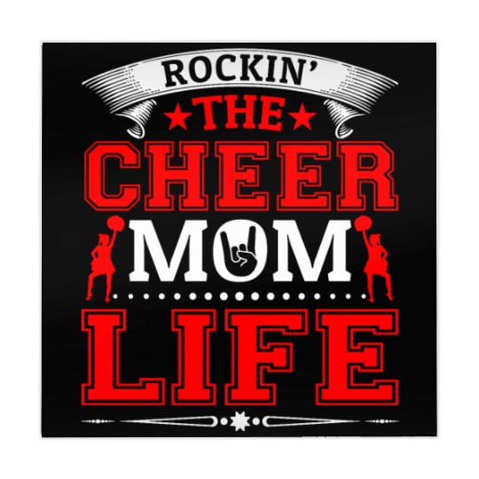 Rockin Cheer Mom Life Cheerleading Mother's Day Mahjong Mats