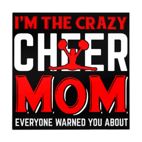 Crazy Cheer Mom Cheerleading Mommy Mother's Day Mahjong Mats