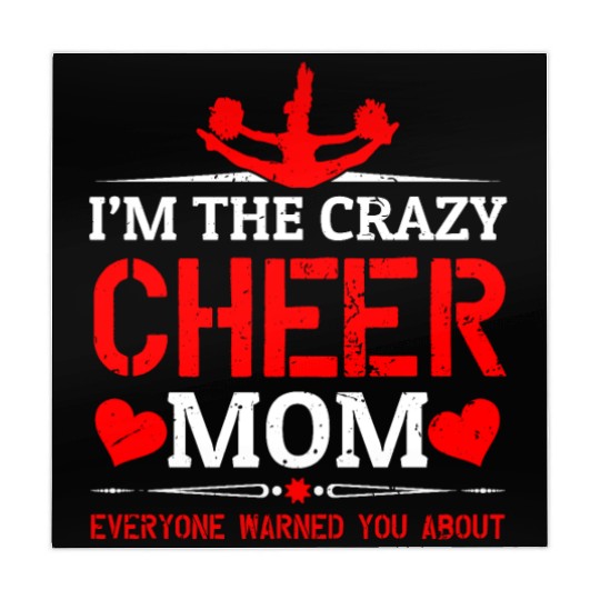 Crazy Cheer Mom Cheerleading Mommy Mother's Day Mahjong Mats