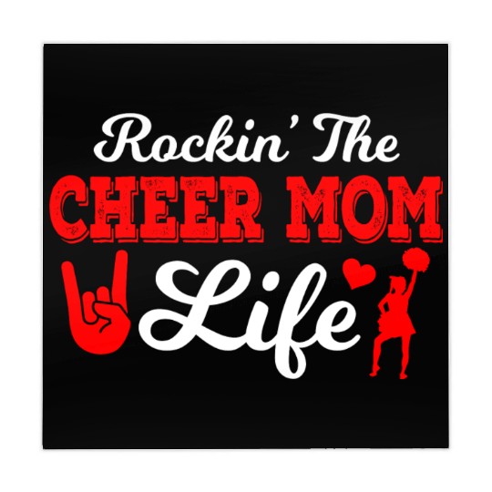 Rockin Cheer Mom Life Cheerleading Mother's Day Mahjong Mats
