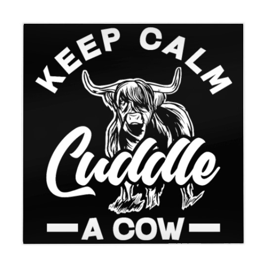 Keep Calm Cuddle A Highland Cow Mahjong Mats