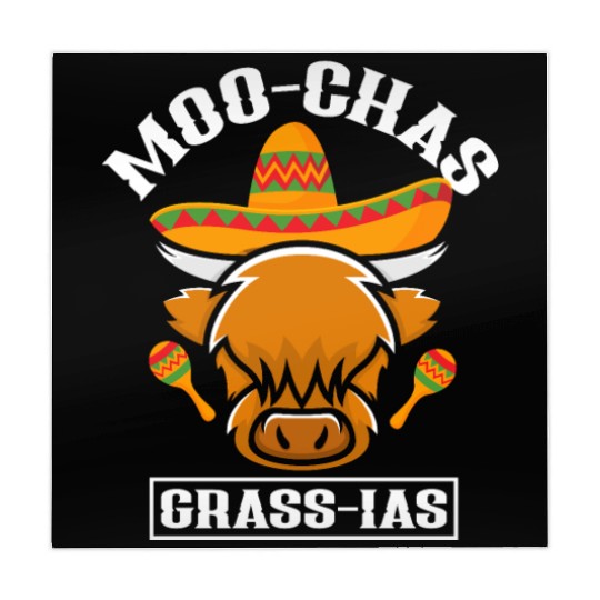 Highland Cow Moo-chas Grass-ias Mahjong Mats