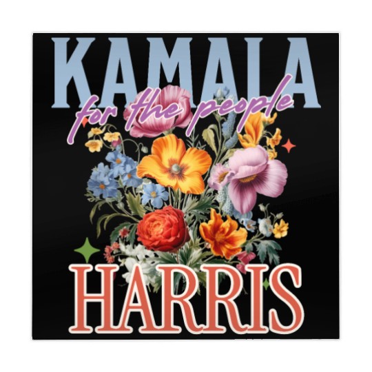 kamala harris floral vintage flowers Mahjong Mats