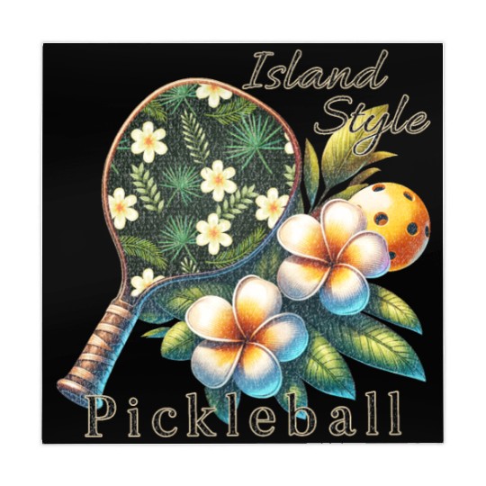 Plumeria Flower Pickleball Mahjong Mats