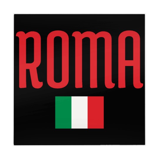 Vibrant Rome Italy Flag Typography Design Mahjong Mats