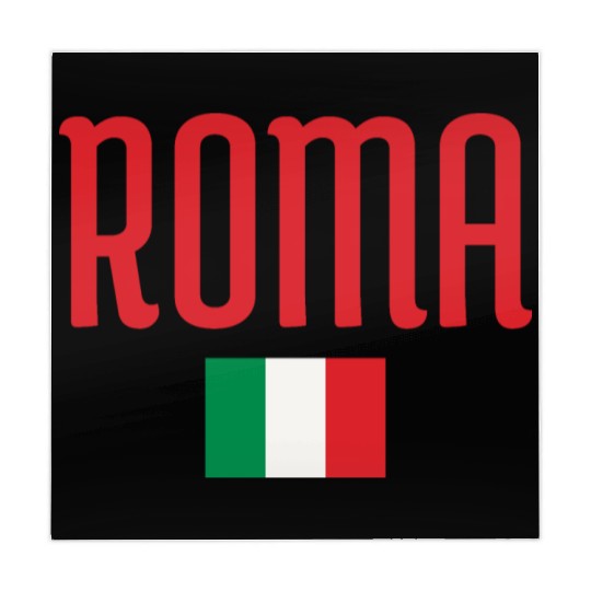 Vibrant Rome Italy Flag Typography Design Mahjong Mats