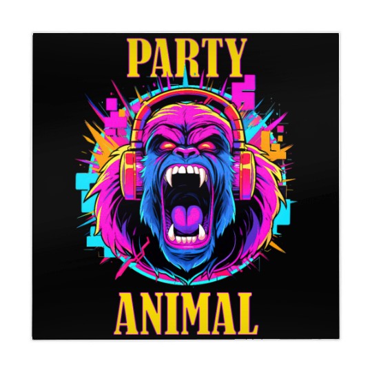 Party Animal Gorilla Style - Mahjong Mats Design