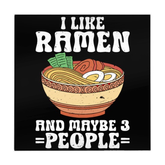 I Like Ramen And Maybe 3 People Chopsticks Noodle Mahjong Mats