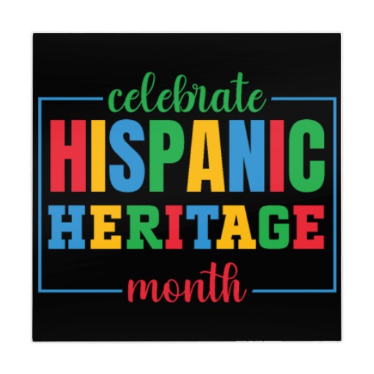 Hispanic heritage month colorful text image colorf Mahjong Mats