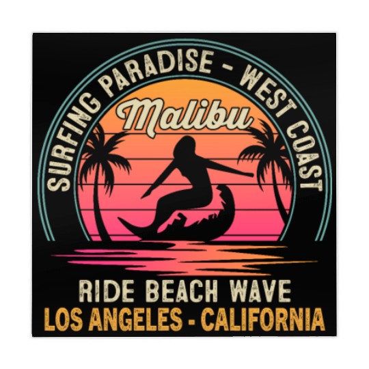 A NEST COAST NG PARADISE - SURFING Malibu RIDE BEA Mahjong Mats