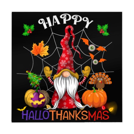 Happy HalloThanksMas Gnome Mahjong Mats