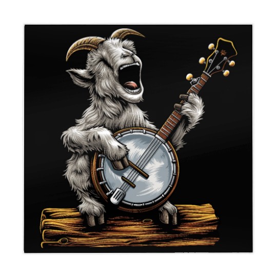 Goat Farm Animal Farmer Bluegrass Banjo Player Mahjong Mats