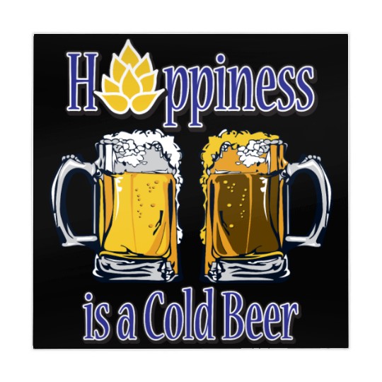Happiness is a Cold Beer Mahjong Mats Design