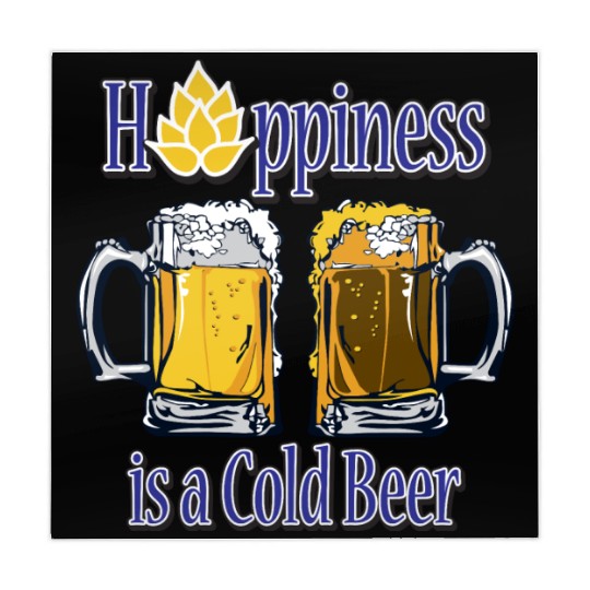 Happiness is a Cold Beer Mahjong Mats Design