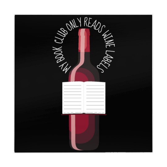 My Book Club Only Reads Wine Labels Mahjong Mats