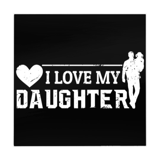 I Love My Daughter to Dad Funny Father's Day Daddy Mahjong Mats