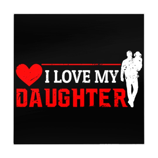 I Love My Daughter to Dad Funny Father's Day Daddy Mahjong Mats