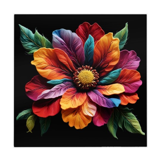 Spectrum Bloom - A Symphony of Floral Hues Mahjong Mats