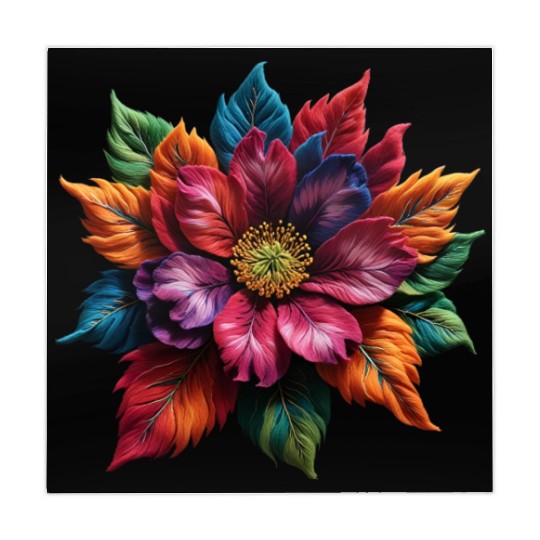 Spectrum Bloom - The Vivid Floral Symphony Mahjong Mats