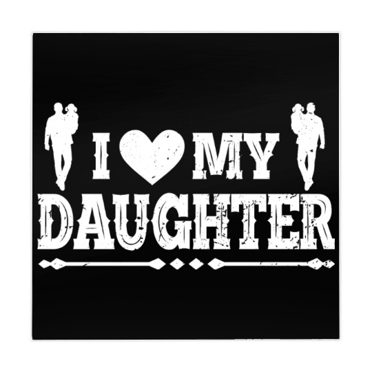 I Love My Daughter to Dad Funny Father's Day Daddy Mahjong Mats