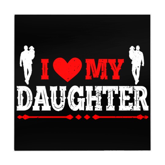 I Love My Daughter to Dad Funny Father's Day Daddy Mahjong Mats