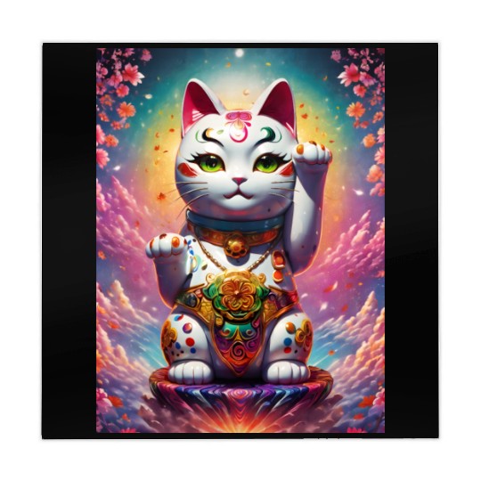 Maneki neko lucky cat Mahjong Mats