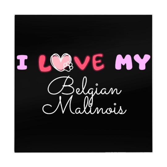 I Love My Belgian Malinois Mahjong Mats