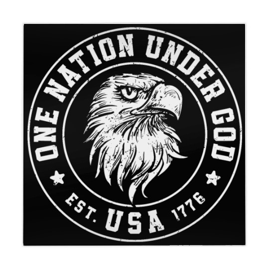 One Nation Under God Est. USA 1776 American Eagle Mahjong Mats