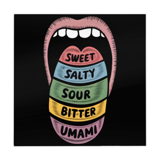 Sweet salty sour bitter umami Mahjong Mats