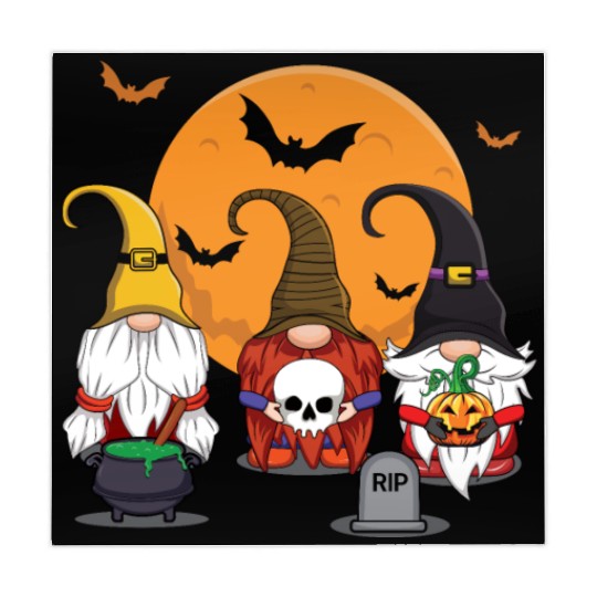 Halloween Gnomes Witch Cute Creepy Halloween Mahjong Mats