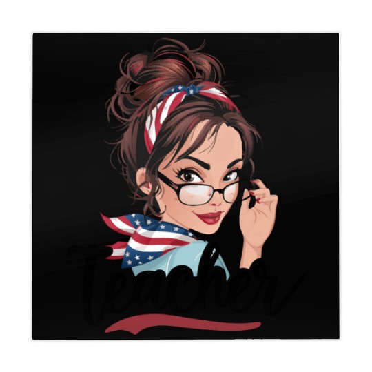 Teacher Life Messy Bun Back to School Leopard Mahjong Mats