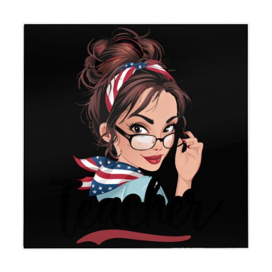 Teacher Life Messy Bun Back to School Leopard Mahjong Mats