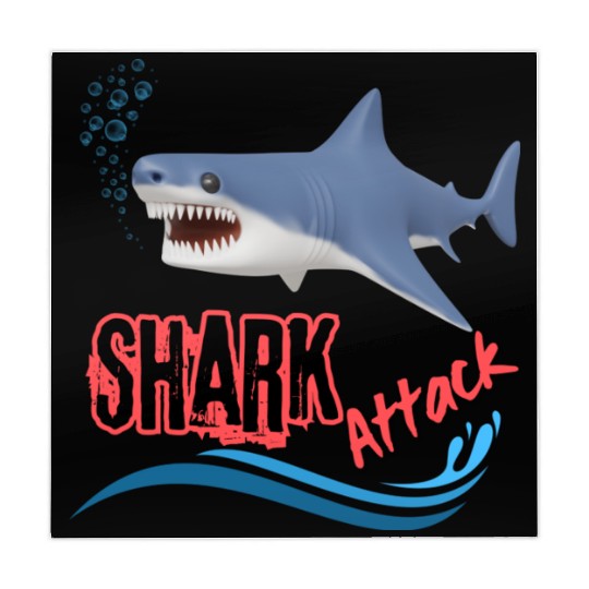 A different unique colorful shark attack design Mahjong Mats