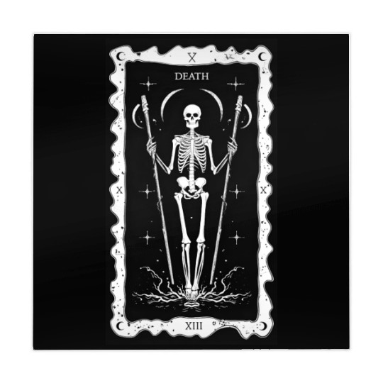 Minimalist Death Tarot Card Mahjong Mats