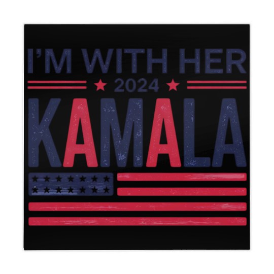 Kamala Harris Support I'm With Her Vote Kamala Har Mahjong Mats