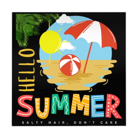 Hello Summer salty hair Don't care Mahjong Mats