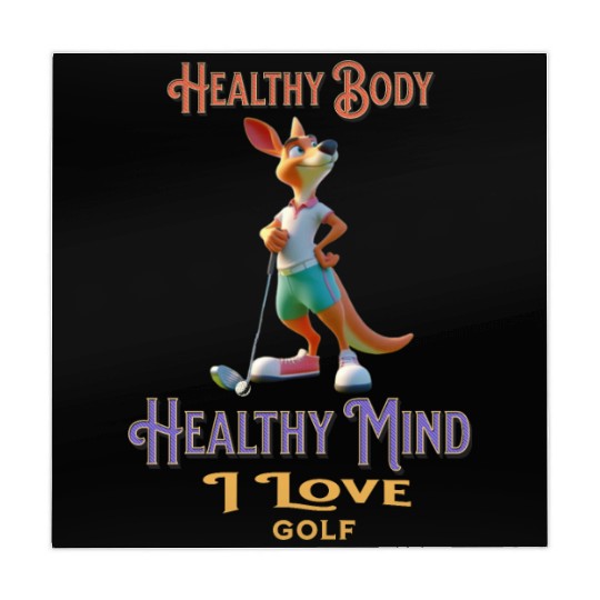 kangaroo playing golf Mahjong Mats