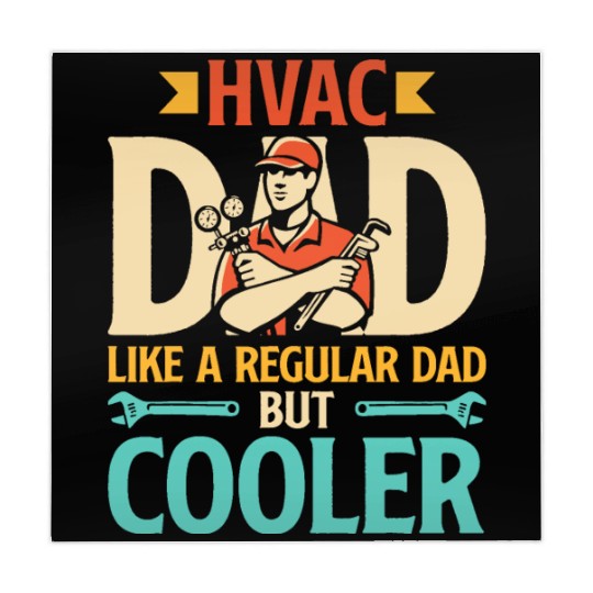 HVAC Dad But Cooler Mens HVAC Technician Father Mahjong Mats