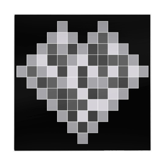 Squares arranged together to form a heart. Mahjong Mats