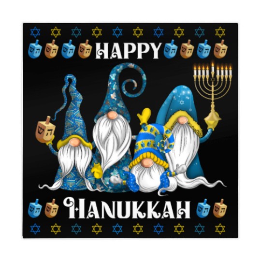 "Hanukkah Gnome" Wishing You a Happy Hanukkah Mahjong Mats