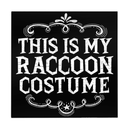 This Is My Raccoon Costume Funny Lazy Halloween Mahjong Mats