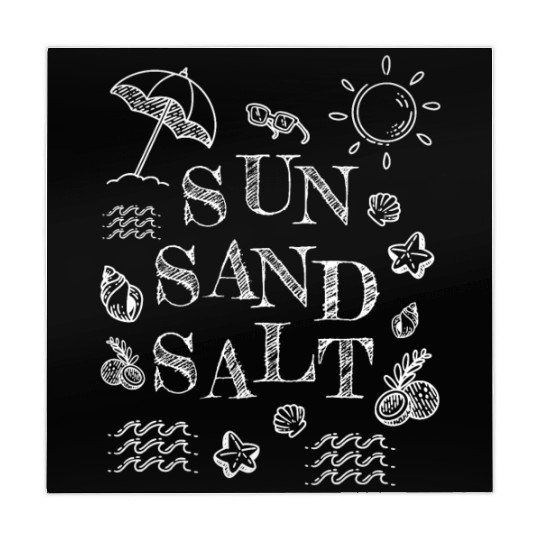Sun Sand Salt Beach Sea Surfing Vacation Mahjong Mats