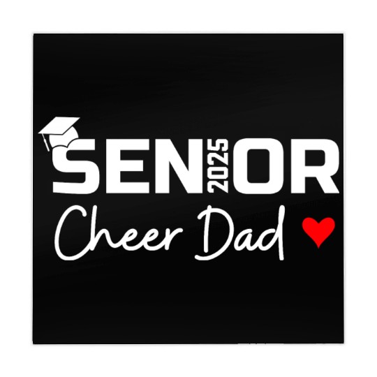 Proud Cheer Dad Of A Class Of 2025 Senior Graduate Mahjong Mats