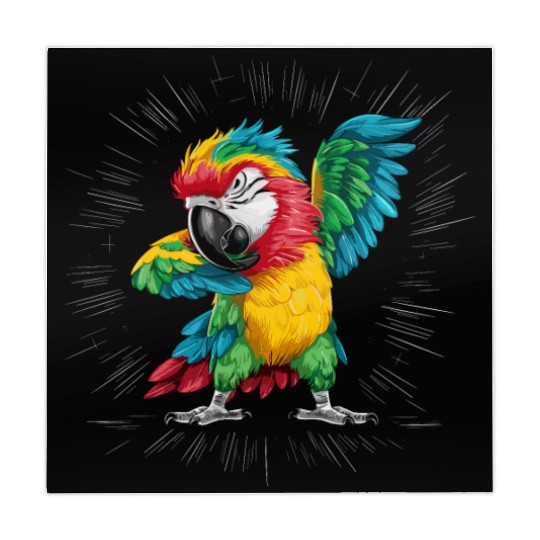 Macaw Parrot for a Bird Lover Animal Lover Mahjong Mats